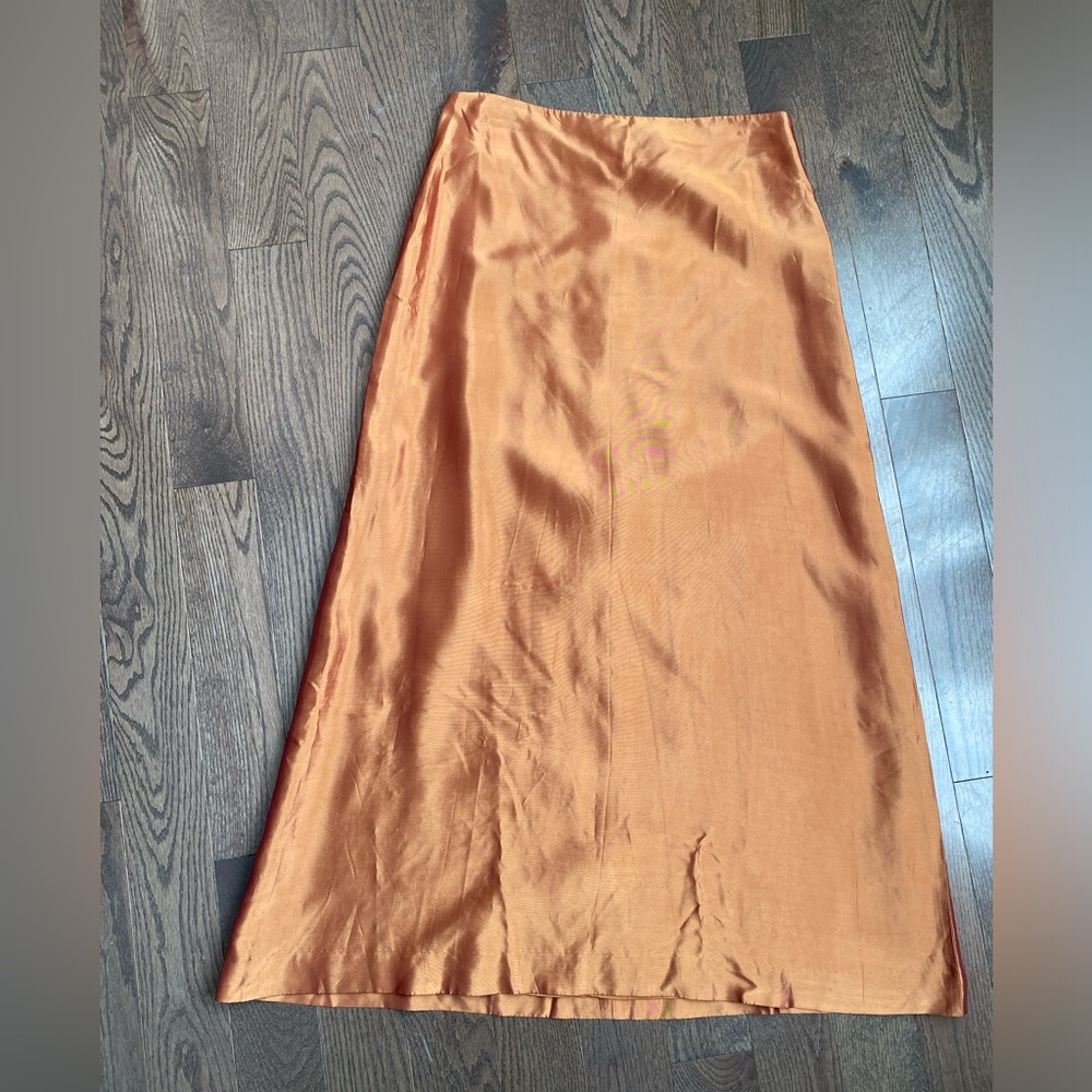 British India copper maxi skirt size 5
